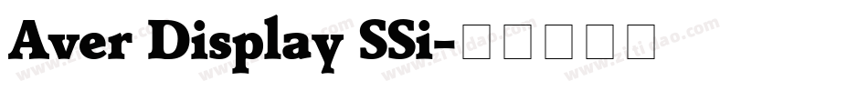 Aver Display SSi字体转换
